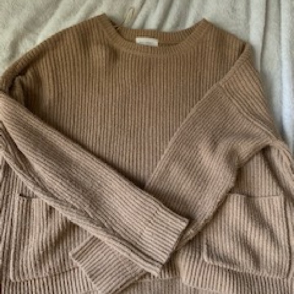 Beige Oversized Sweater - Picture 2 of 2